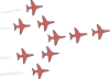 Airplanes Flight Formation Clip Art